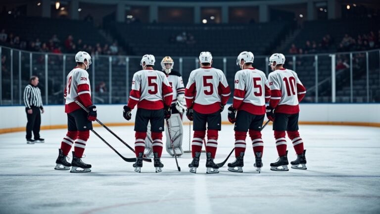 six skaters two goalies